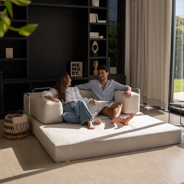 Beež diivanvoodi buklee kangast 180 cm Bloom - TemaHome-image-4