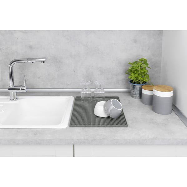 Hall kummist nõudekuivatusalus 40x30 cm Maxi - Wenko-image-2