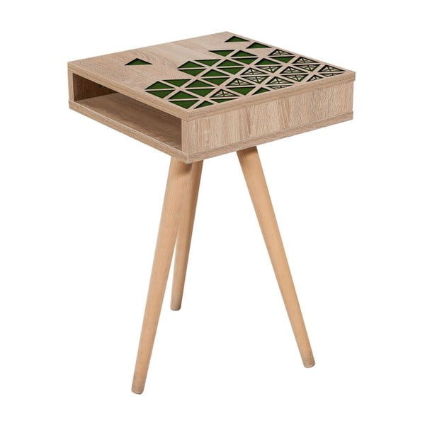 Odkládací stolek Zigon Green, 40 x 40 cm