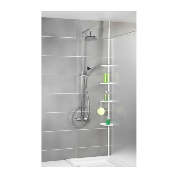 Valge teleskoopne seinariiul vannituppa Easy - Wenko-image-1