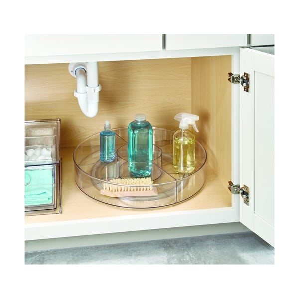 Ümmargune läbipaistev hoiukarp iDesign The Home Edit, ⌀ 45,7 cm - iDesign/The Home Edit-image-1