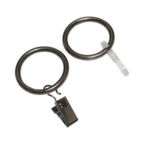 Metall/plastmass kardinarõngad konksuga komplektis  10 tk – SP TREND-image-1