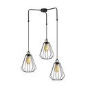 Mustast metallist rippvalgusti Opviq lights Mathaios - Opviq lights