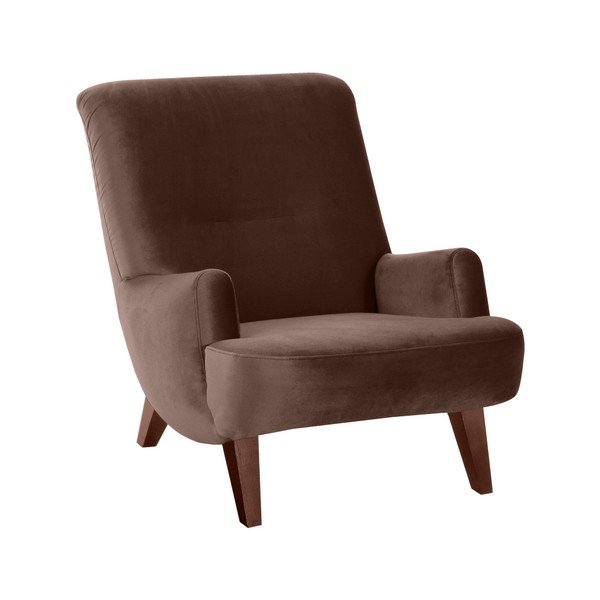 Hnědé křeslo Max Winzer Brandford Suede