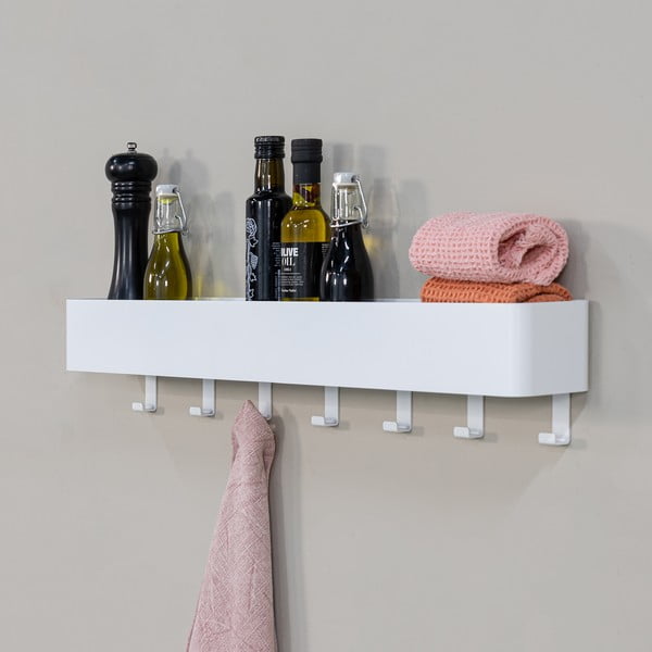 Valge terasest vannitoa seinariiul Multi - Spinder Design-image-1