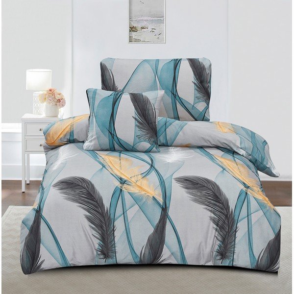 3-osaline mikrosatiinist voodipesu üheinimesevoodile 140x200 cm Melissa - My House-image-1