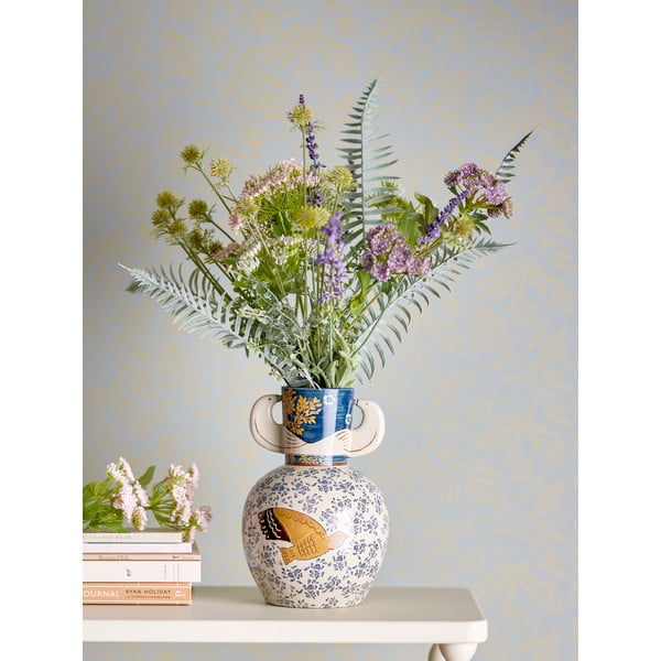 Käsitsi maalitud kivivara vaas (kõrgus 23,5 cm) Hezha - Bloomingville-image-1