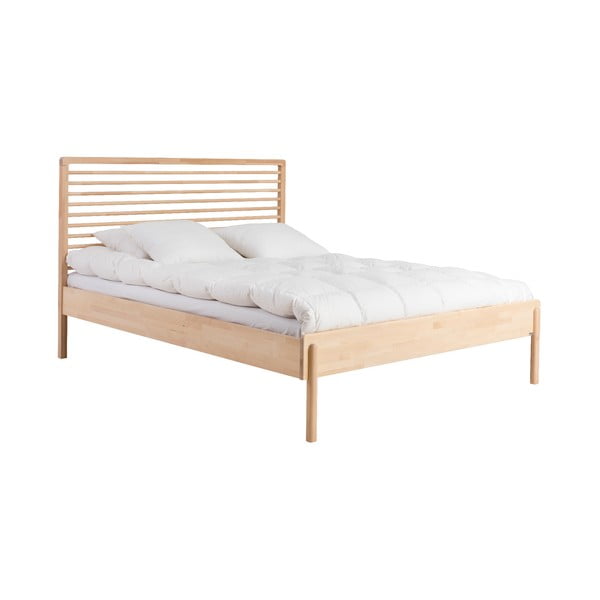 Rám postele z masivního březového dřeva Kiteen Lennu, 160 x 200 cm