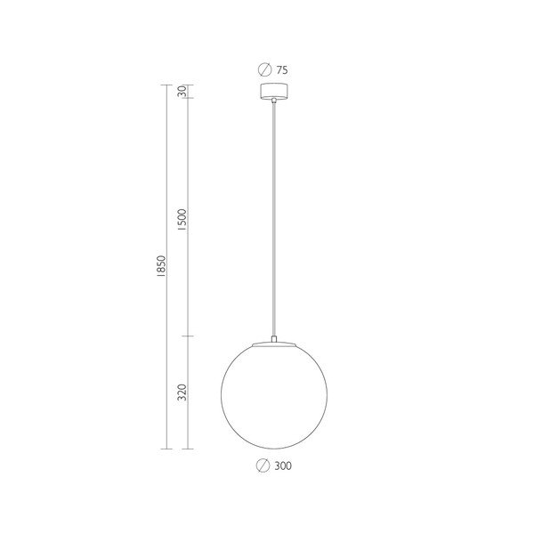 Valge rippvalgusti vase värvi pistikupesaga TSUKI L, ⌀ 30 cm Tsuki - Sotto Luce-image-1