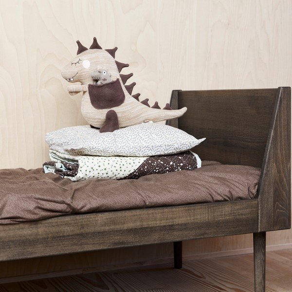 Roheline käsitsi kootud villaseguga lastevaip ø120 cm Theo DIno - OYOY Mini-image-2