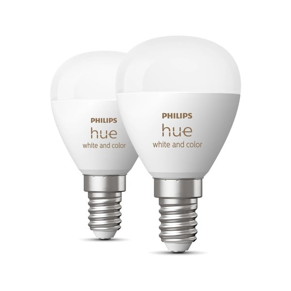 Nutipirnid 2tk komplektis E14, 5W White and color ambiance - Philips Hue