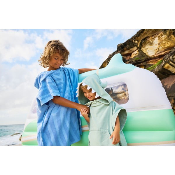 Roheline puuvillane beebipontšo 3-5 aastat Monster – Sunnylife-image-2