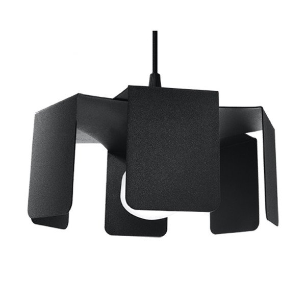 Must rippvalgusti metallist varjuga ø 24 cm Rossario - Sollux-image-2