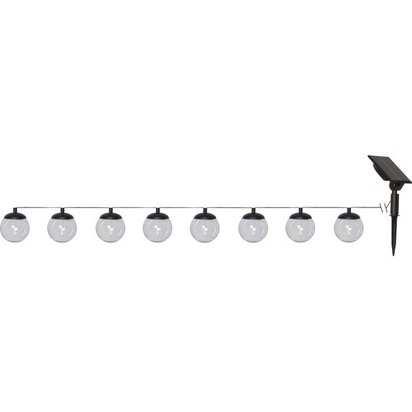 Päikeseenergial töötav valguskett, pirnide arv 8 tk, pikkus 210 cm Globe - Star Trading-image-4
