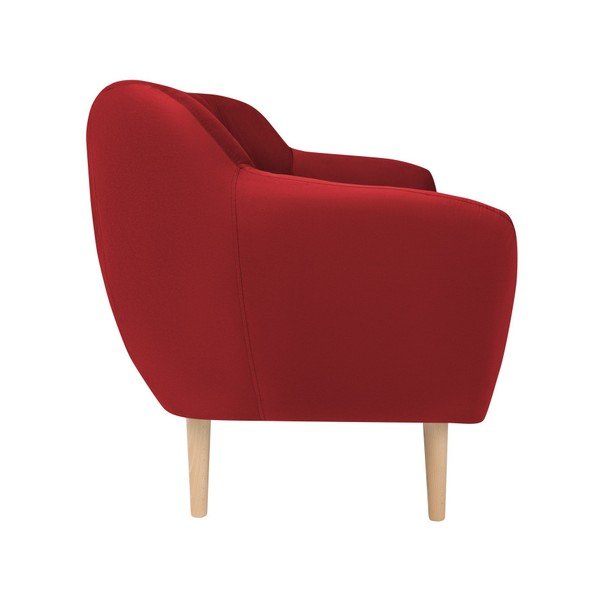 Punane sametne diivan , 158 cm Sardaigne - Mazzini Sofas-image-3