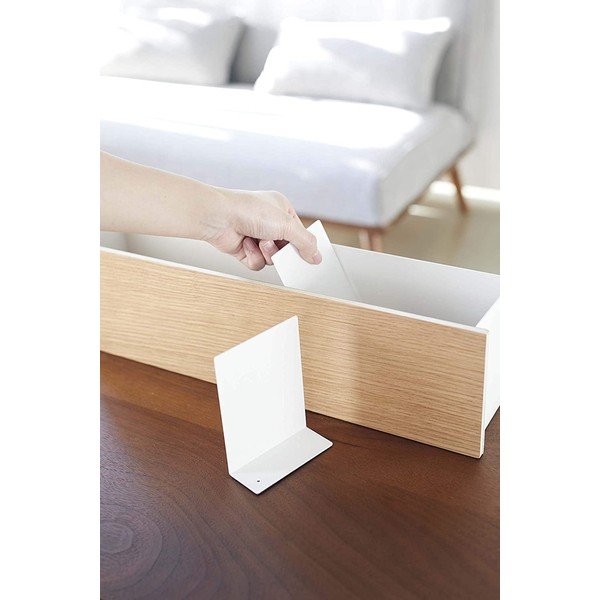 Valge metallist kirjatarvete organisaator Rin - YAMAZAKI-image-4