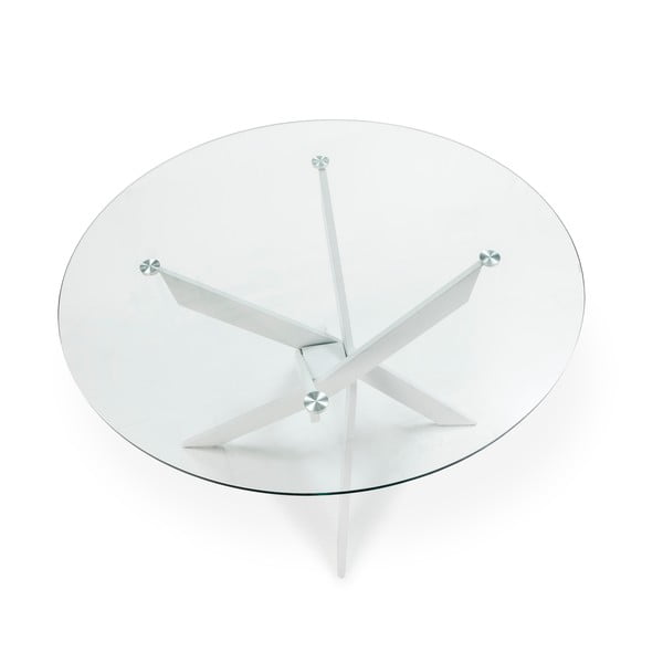 Ümmargune klaasist söögilaud 120x120 cm Ruth - Marckeric-image-4