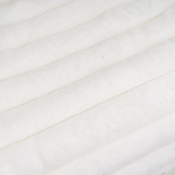 Valge mikroplüüsist tekk 130x160 cm Fur Velvet - Casa Selección-image-2