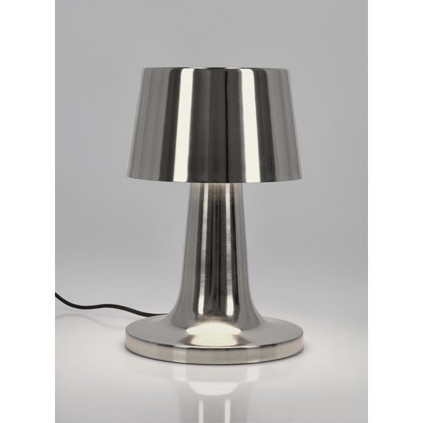 Hõbedane LED metall-laualamp metallist varjuga, 51 cm Turner – Bizzotto-image-1