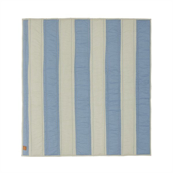 Sinine/kreemikas laste mängumatt 130x140 cm Striped - OYOY Mini