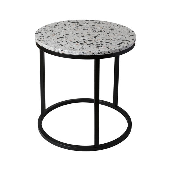 Odkládací stolek s kamennou deskou RGE Cosmos, ø 50 cm
