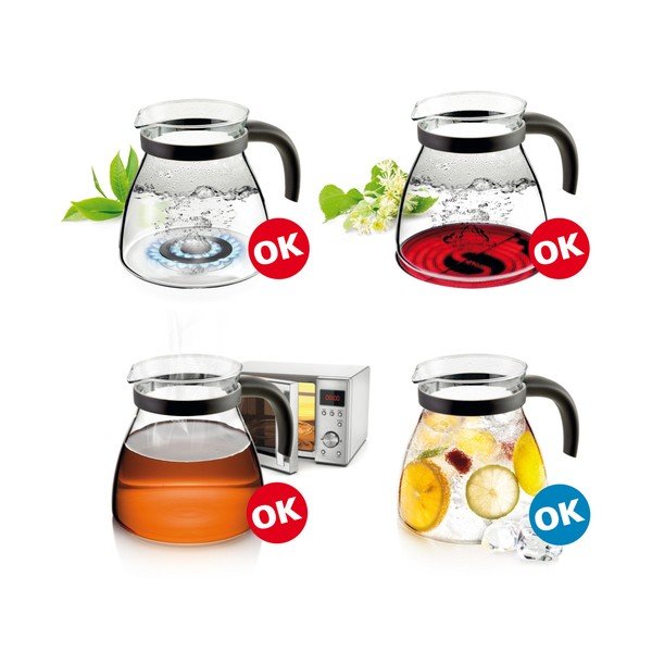 Antratsiidist klaasist teekann 1,5 l Monte Carlo - Tescoma-image-1