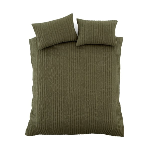 Khaki värvi voodipesu kaheinimesevoodile 200x200 cm Tamba Stripe - Pineapple Elephant-image-2