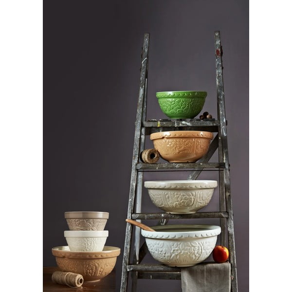 Helepruun kivikeraamikast kauss ø 24 cm - Mason Cash-image-1