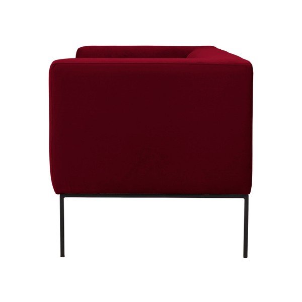 Červená sametová pohovka Windsor & Co Sofas Neptune, 145 cm-image-3