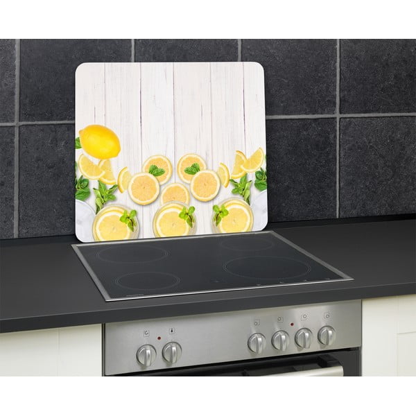 Karastatud klaasist pliidiäärse seina kate 50x56 cm Lemons - Wenko-image-3