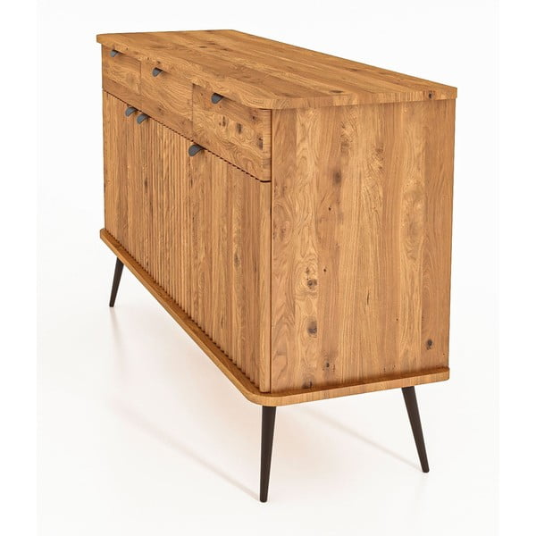 Madal kapp tammepuidust naturaalset värvi 144x87 cm Kula - The Beds-image-4