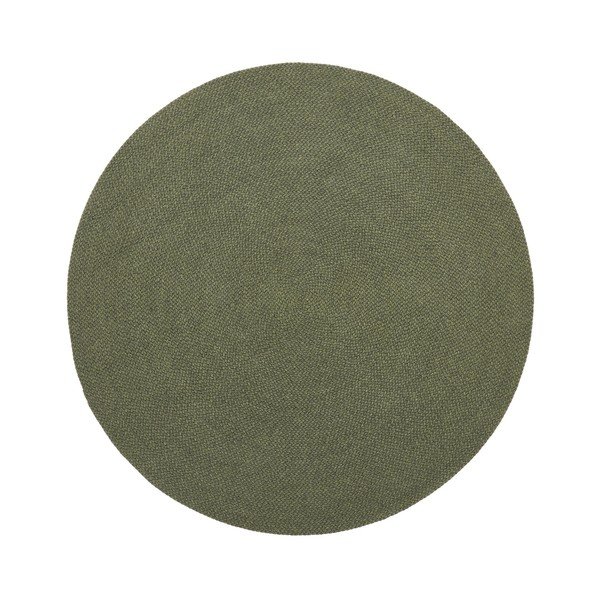 Roheline ümmargune taaskasutatud kiududest sise- ja välisvaip ø 150 cm Despas - Kave Home