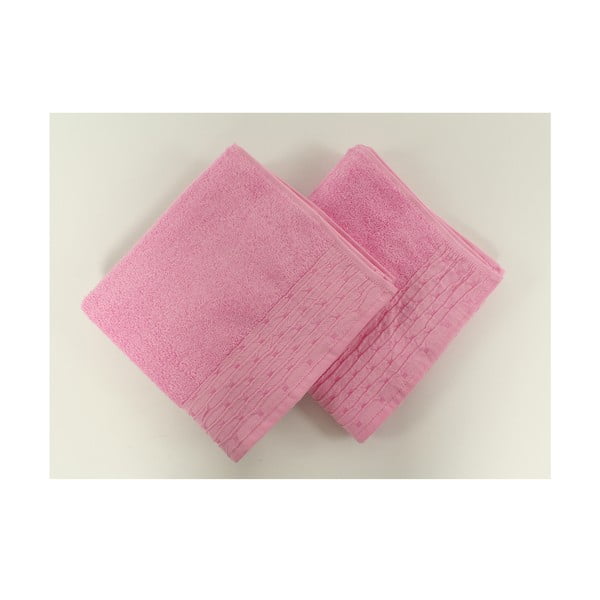 Sada 2 ručníků Yeni Pink, 50x90 cm