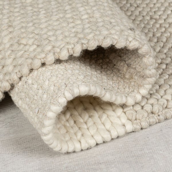 Beež käsitsi kootud villaseguga vaip 60x230 cm Minerals Patchwork - Flair Rugs-image-2