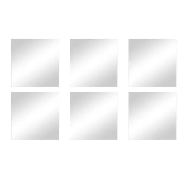 Seinapeeglid 6tk komplektis 10x10 cm - MSV