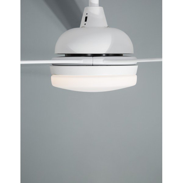Mattvalge metallist LED-laevalgusti klaasist varjuga Flow - Nova Luce-image-3
