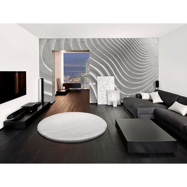 Valge vaip Fox Liso, Ø 120 cm - Universal-image-1