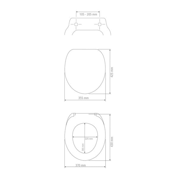 Automaatse sulgemisega prill-laud 37 x 43 cm Rustic - Wenko-image-3