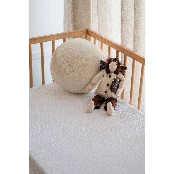 Valge musliinist beebi voodilina 60x120 cm Burumcuk - Mijolnir-image-2