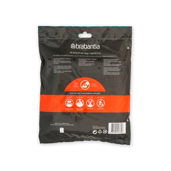 Prügikotid, 40 tk komplektis, 5l PerfectFit W - Brabantia-image-4
