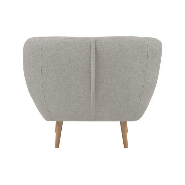Krémové křeslo se světlými nohami Mazzini Sofas Sicile-image-1