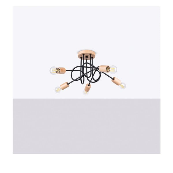 Must-puiduvärvi laevalgusti 15x61 cm Tumber - Sollux-image-2