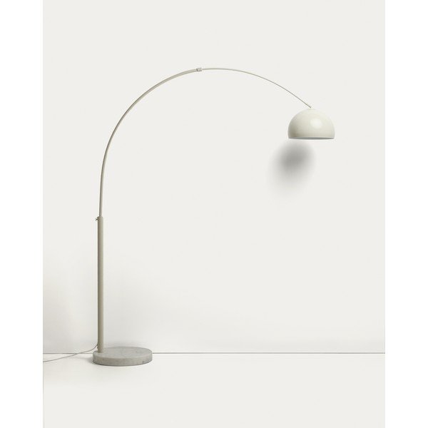 Valge põrandalamp metallvarjuga (kõrgus 160 cm) Madali - Kave Home-image-4