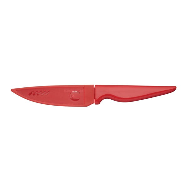 Červený multifunkční nůž Kitchen Craft Clam, 10 cm