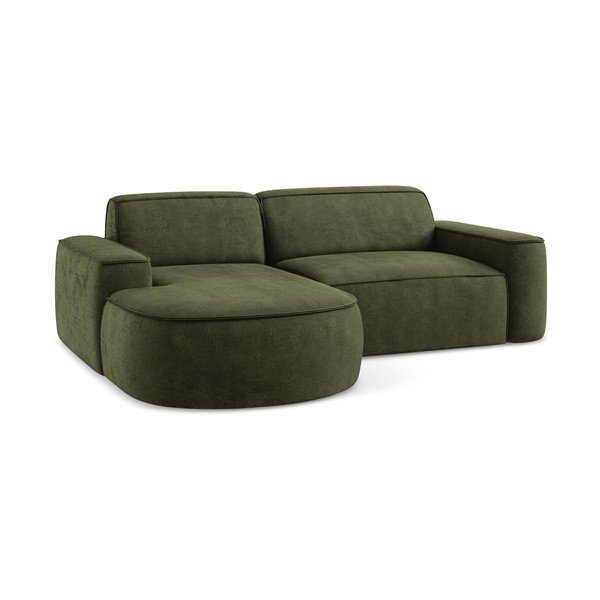 Roheline šenillist nurgadiivan (vasak nurk) Omao - Makamii-image-4