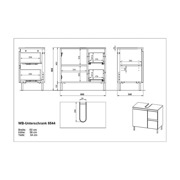Tumehall kapi all tamme värvi 60x56 cm Salinas - Germania-image-4