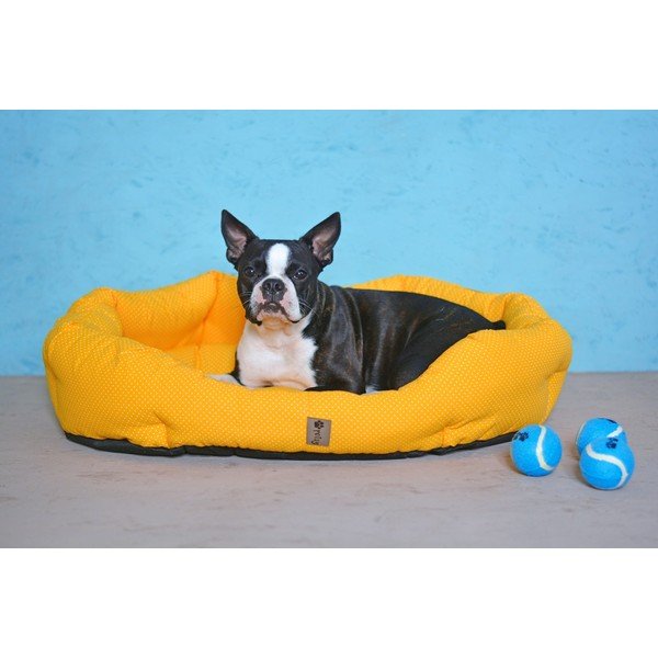 Kollane puuvillane voodi 75x60 cm Sunny - Petsy-image-4