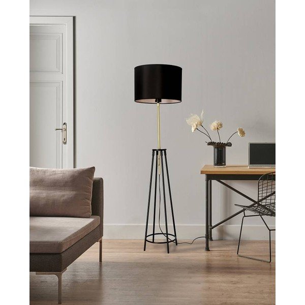 Must põrandalamp (kõrgus 154 cm) Tegola - Candellux Lighting-image-1