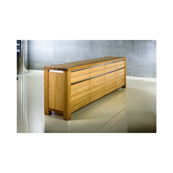 Komoda z masivního dubového dřeva Javorina Next, 180 cm-image-1