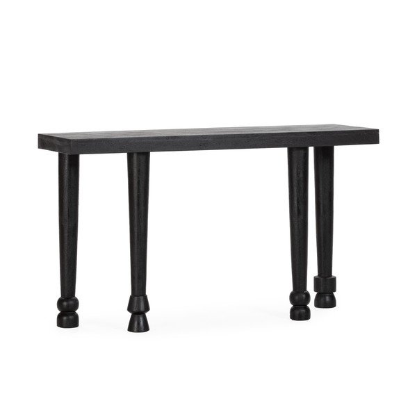 Must mangopuidust konsoollaud 40x130 cm Inaya - MOME-image-2